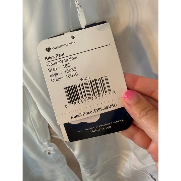 Obermeyer Women's White Bliss Pant Bottom Size 16 Short - Picture 8 of 8